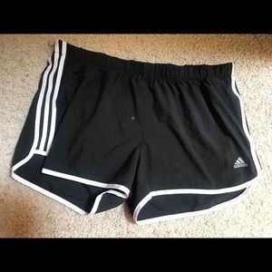 Adidas Black Running Shorts 3” inseam